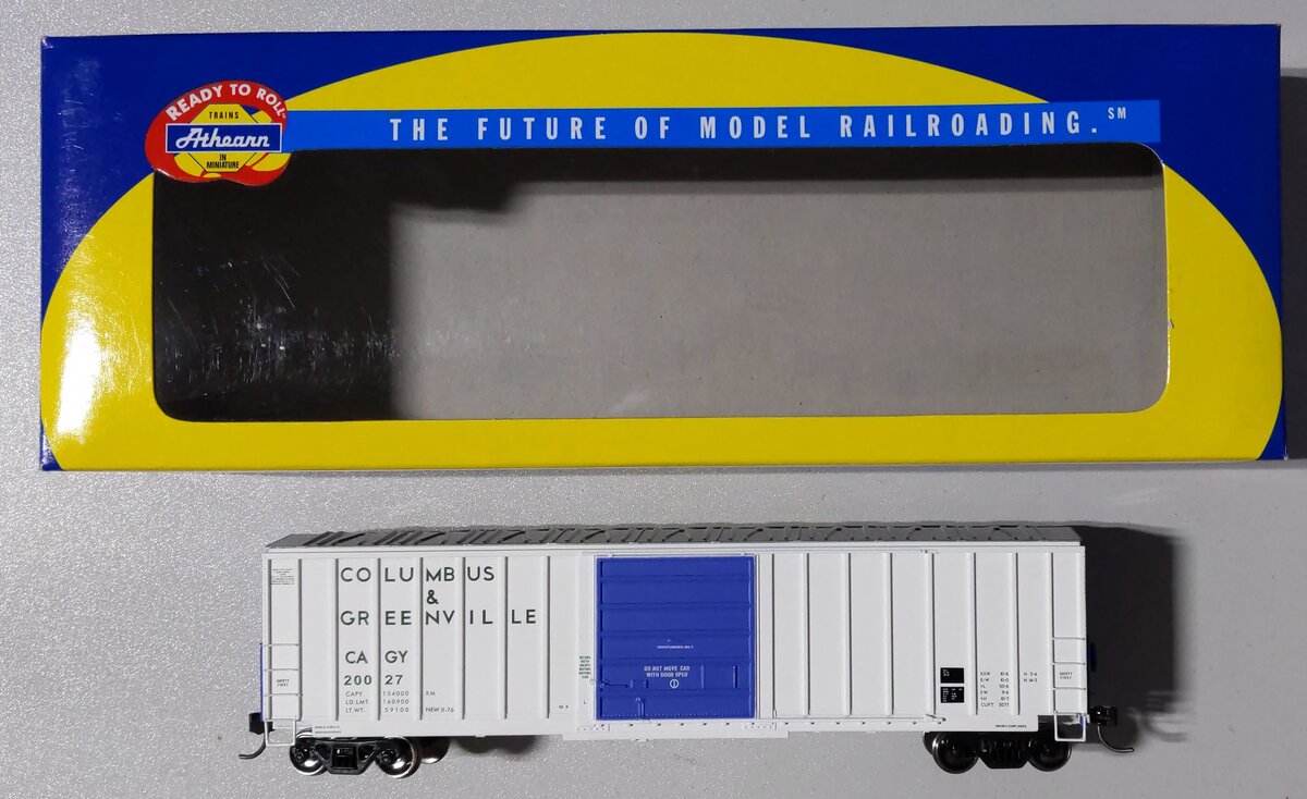 Athearn 89307 HO Columbus & Greenville S.I.E.C.O. 50' Box Car #20027
