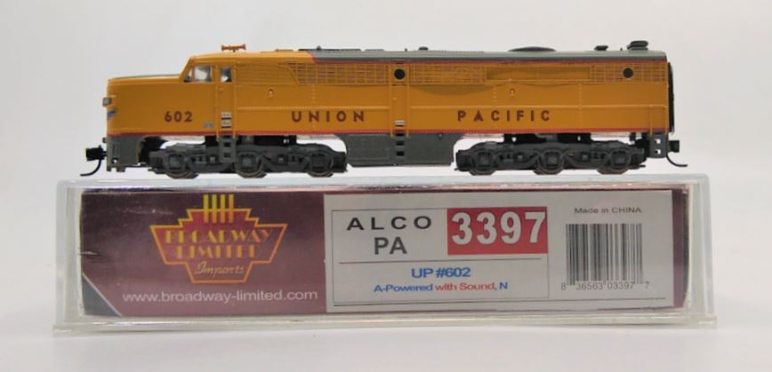 Broadway Limited 3397 N UP Alco PA1 Diesel Locomotive w/Sound & DCC #602
