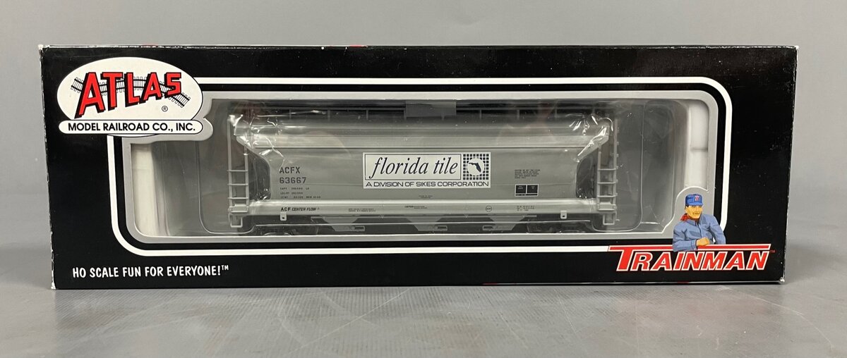 Atlas 993 HO Scale Florida Title ACFX 3560 Covered Hopper #63667