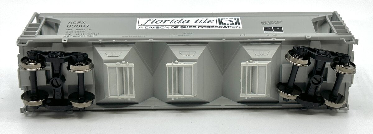 Atlas 993 HO Scale Florida Title ACFX 3560 Covered Hopper #63667