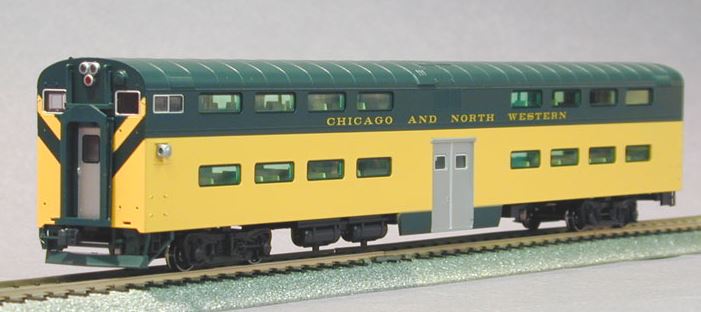 Kato 35-6022 HO Scale C&NW Bi-Level 4-Window Passenger Cab Coach