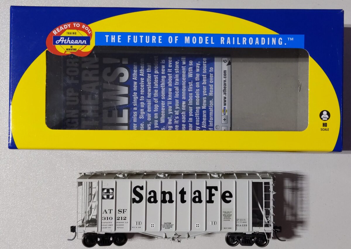 Athearn 87636 HO Santa Fe GATC 2600 Airslide Hopper RTR #310212