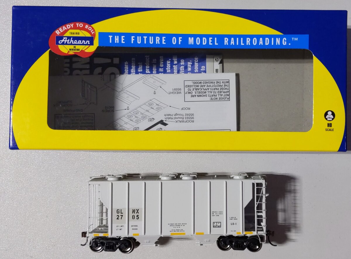 Athearn 14570 HO GLNX PS-2 2600 Covered Hopper RTR #2705