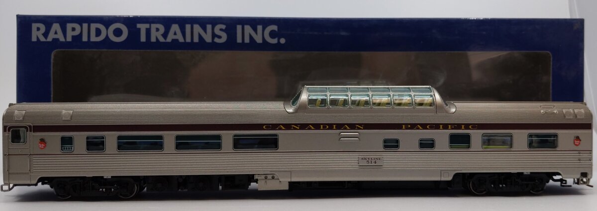 Rapido Trains 116016 HO Canadian Pacific Budd Mid-Train Dome #514