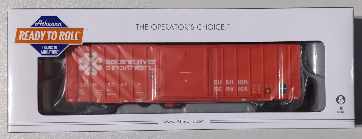 Athearn 14985 HO Sabine River & Northern Railroad RTR 50' FMC 5347 Box #5247