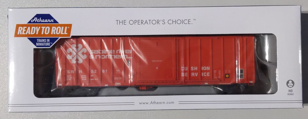 Athearn 14986 HO Sabine River & Northern 50' FMC 5347 Boxcar #5281 - RTR