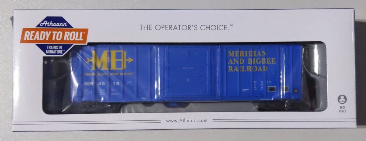 Athearn 14969 HO Meridian & Bigbee 50' FMC 5347 Boxcar #4018 - RTR