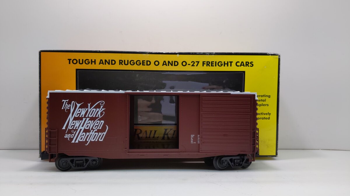 MTH 30-74687 O Scale New Haven 40' High Cue Box Car #33869