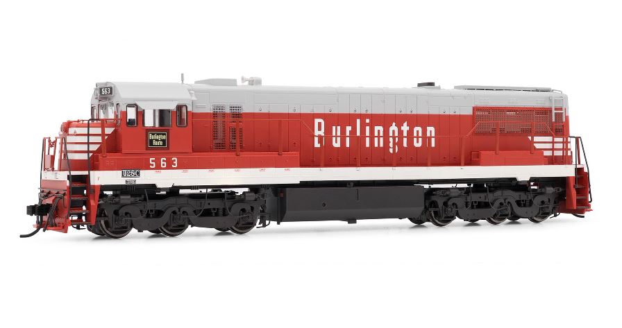 Rivarossi HR2615 HO CB&Q GE U28C Diesel Locomotive - Standard DC #563