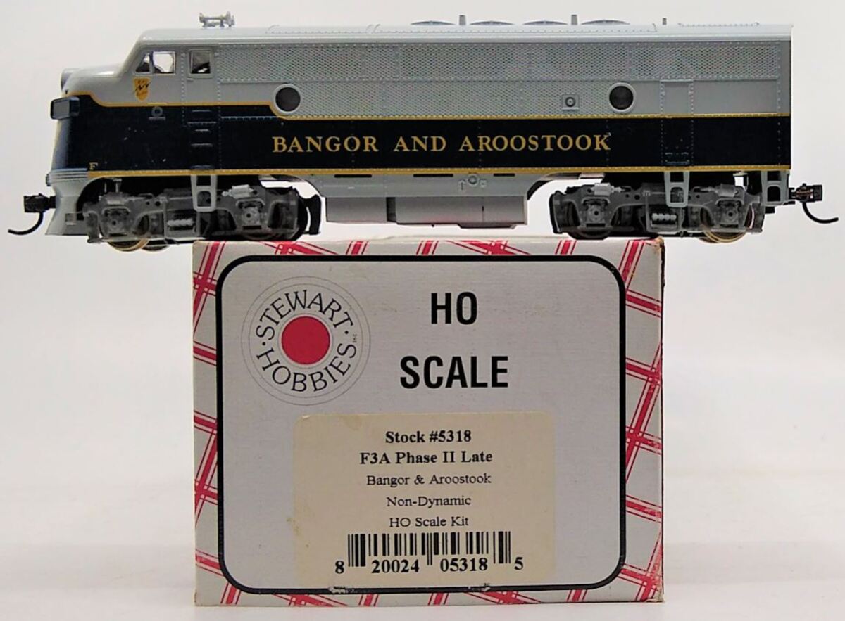 Stewart 5318 HO BAR EMD F3A Phase II Late Nondynamic Diesel Locomotive