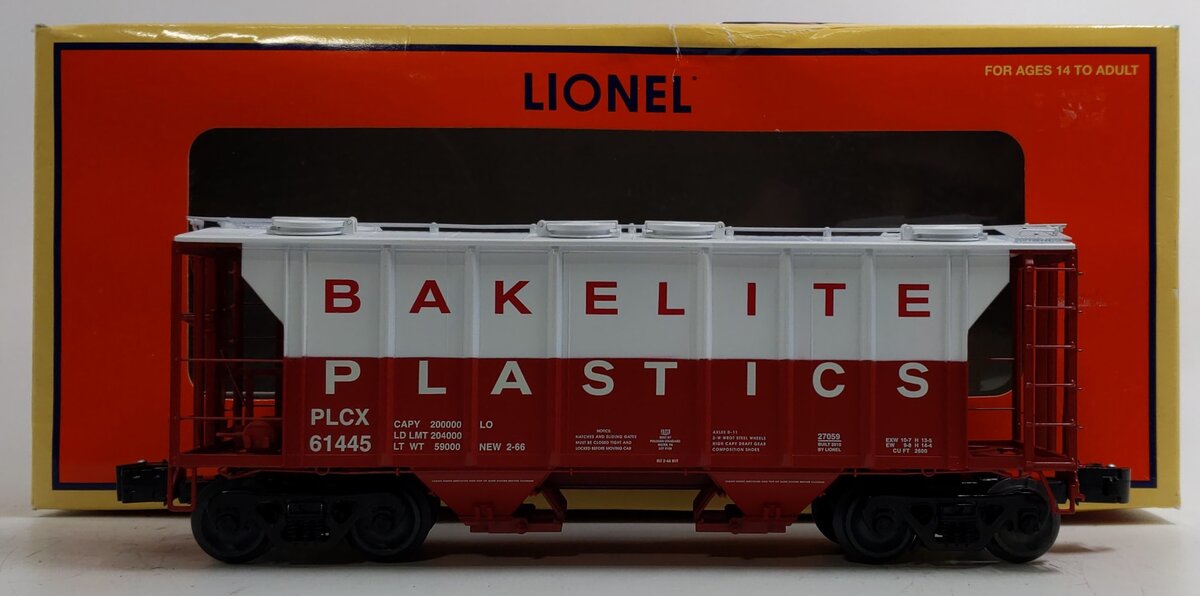 Lionel 6-27059 O Gauge Union Carbide Bakelite Plastics PS-2 Hopper #61445
