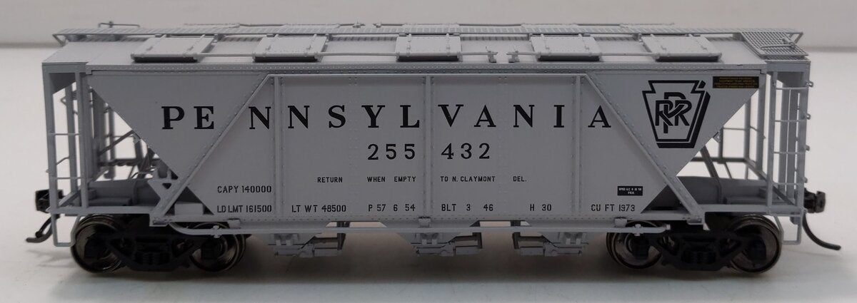 Bowser 41487 HO Pennsylvania Railroad H30 Keystone Gray Covered Hopper #255432