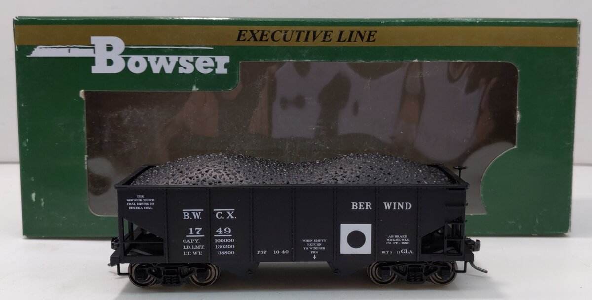 Bowser 40922 HO Berwind White Mining Company BWCX GLa 2-Bay Hopper #1749
