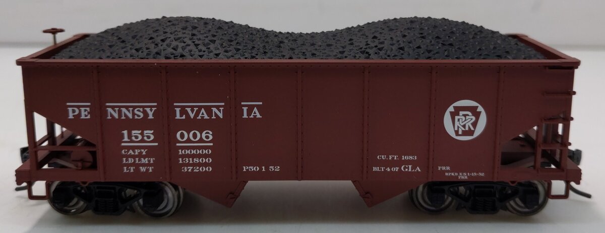 Bowser 40901 HO PRR GLa Circle Keystone 2-Bay Open Hopper #155006