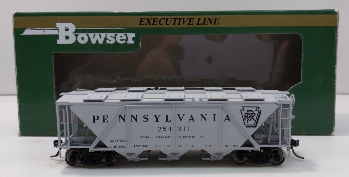 Bowser 40950 HO PRR H-30 Shadow Keystone Covered Hopper #254311