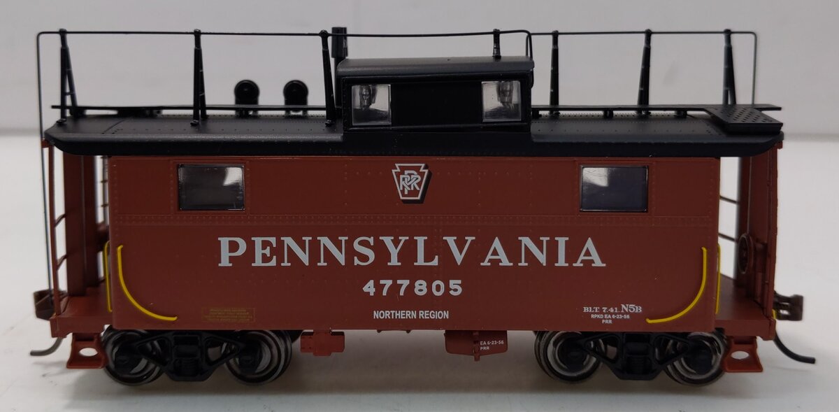 Bowser 41687 HO Pennsylvania N5B Shadow Keystone Caboose w/Trainphone #477805