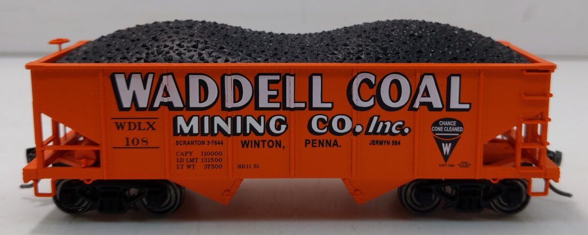 Bowser 41914 HO Waddell Coal Mining Co. GLa 2-Bay Hopper #108