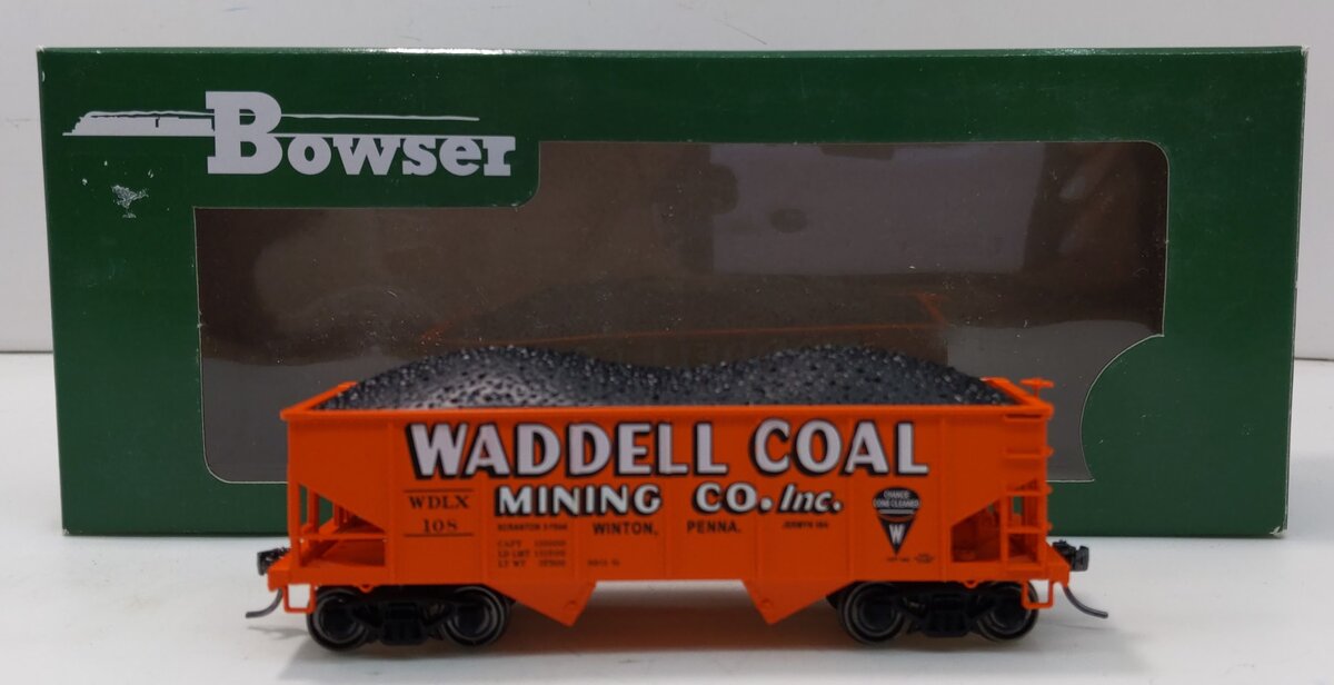 Bowser 41914 HO Waddell Coal Mining Co. GLa 2-Bay Hopper #108