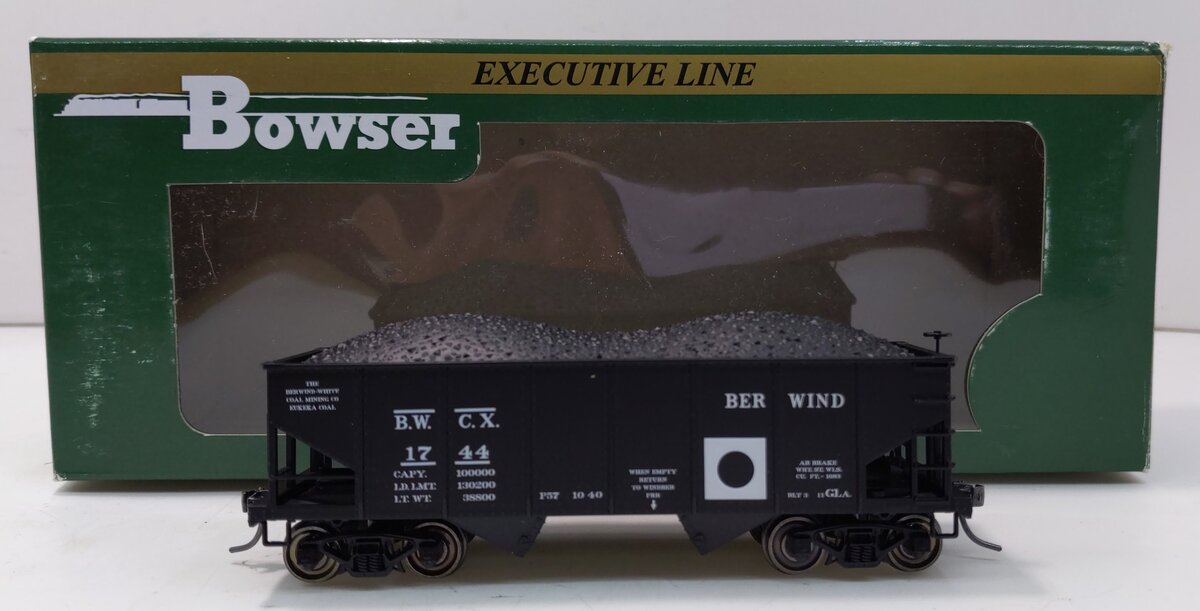 Bowser 40921 HO Berwind GLa 2-Bay Hopper #1744