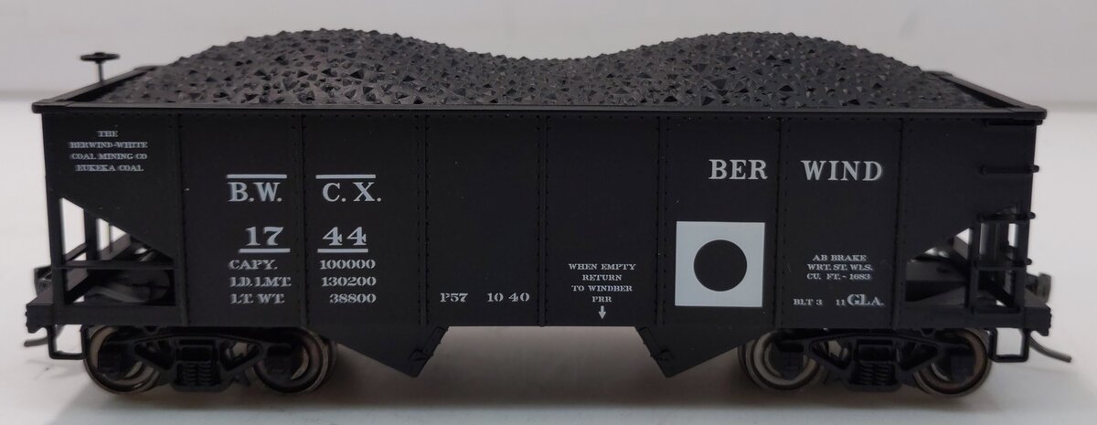 Bowser 40921 HO Berwind GLa 2-Bay Hopper #1744