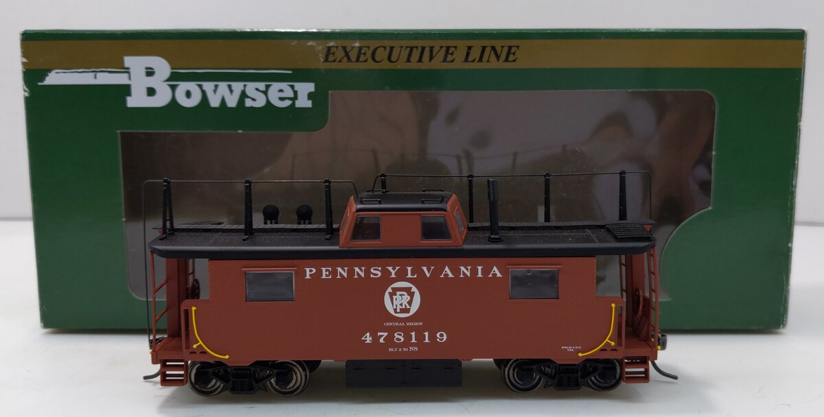Bowser 41086 HO PRR N-8 Circle Keystone Caboose w/Antennae #478119