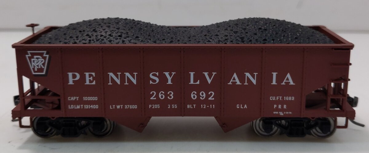 Bowser 40908 HO Pennsylvania PRR Class GLa 2-Bay Open Hopper Car #263692