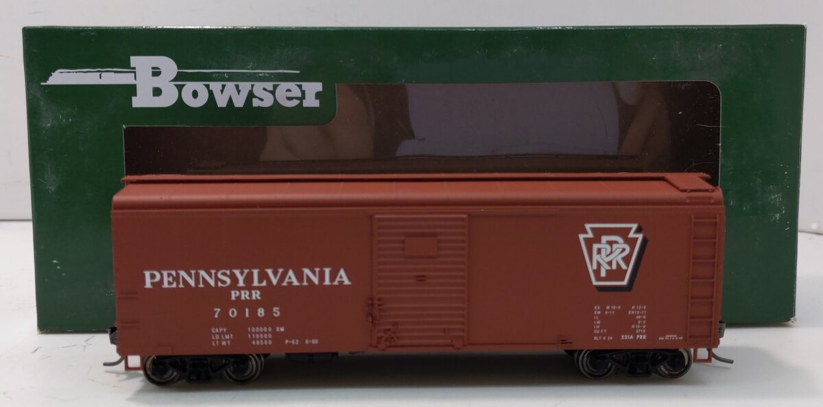 Bowser 41058 HO Pennsylvania X31a Shadow Keystone Boxcar #70185