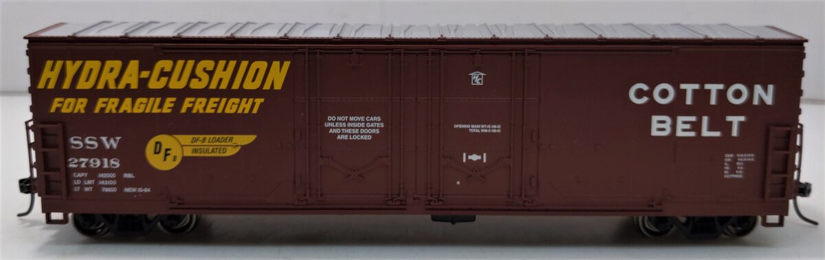 Athearn 96941 HO Cotton Belt 50' Double-Plug Door Boxcar #27918