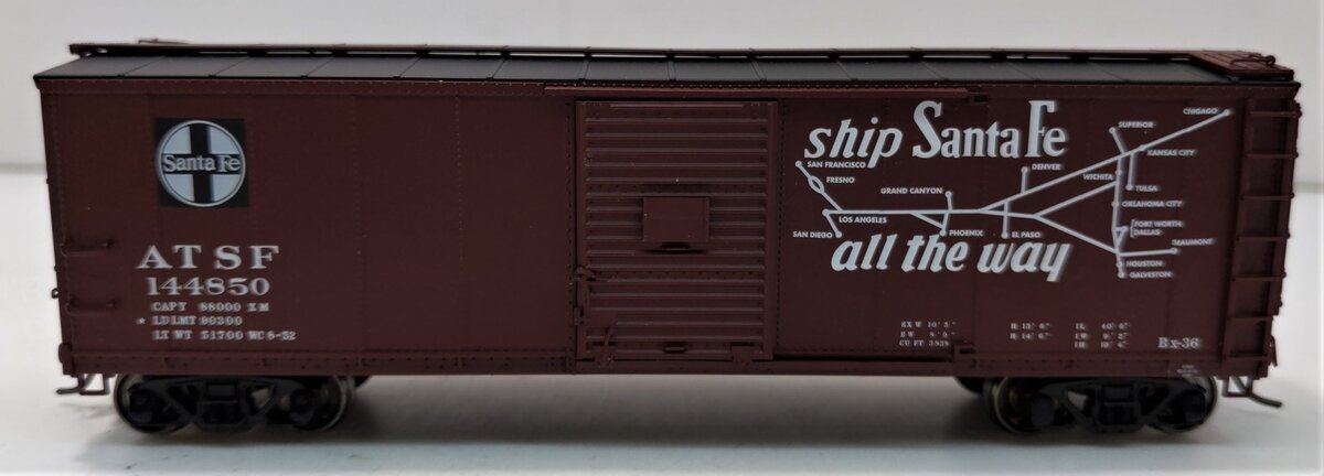 Atlas 20003372 HO Santa Fe USRA Steel Rebuilt Boxcar #144850