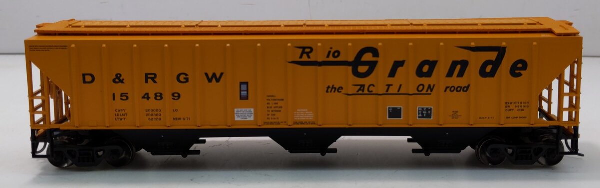Athearn 72397 HO D&RGW RTR PS 4740 Covered Hopper #15489
