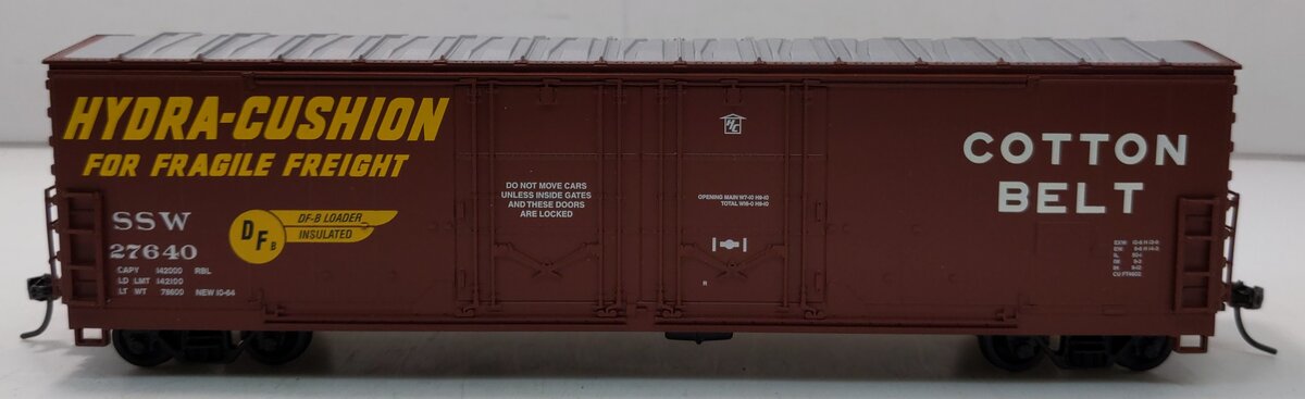 Athearn 96940 HO Cotton Belt 50' Double-Plug Door Boxcar #27640
