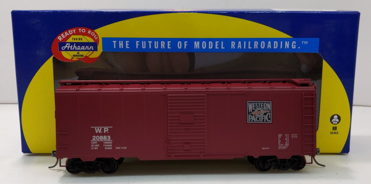 Athearn 71962 HO Western Pacific 40' Youngstown Door Box Car #20883