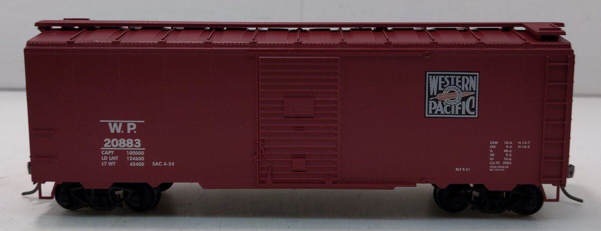 Athearn 71962 HO Western Pacific 40' Youngstown Door Box Car #20883