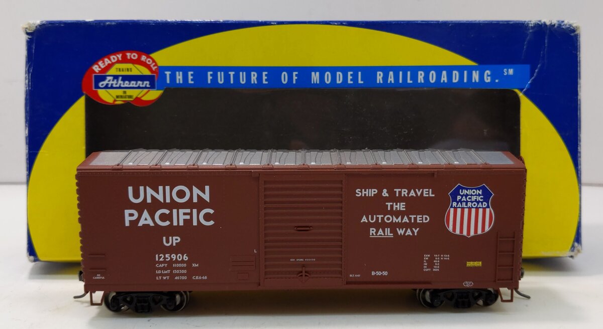 Athearn 70134 HO Union Pacific 40' Moderized Boxcar #125906