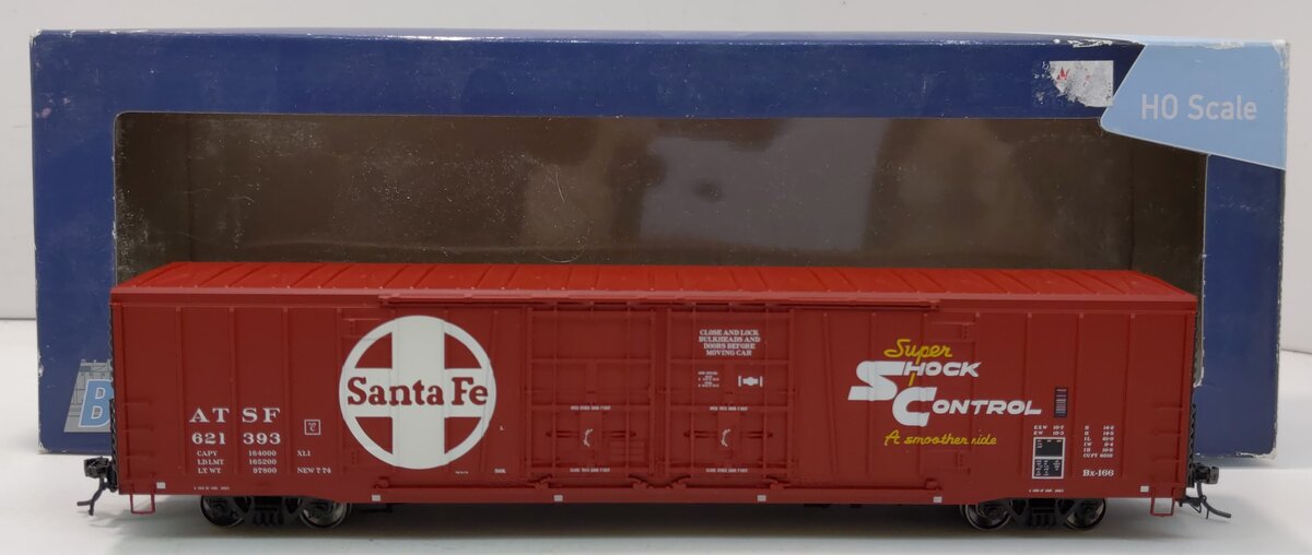 BLMA Models 53042 HO ATSF Bx-166 60' Beer Reefer #621393
