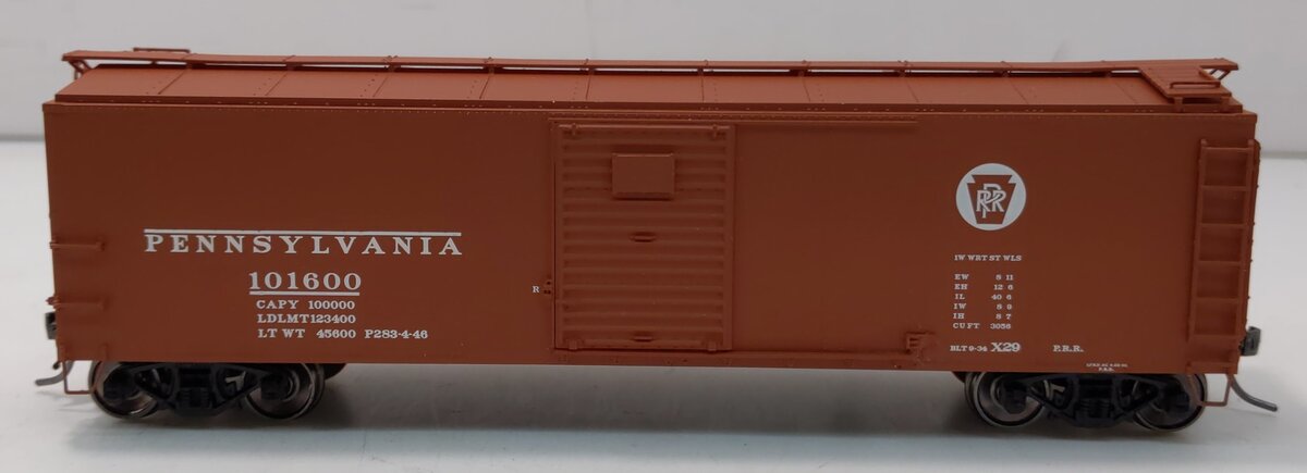 Red Caboose 37066 HO Pennsylvania Railroad X-29 Boxcar #101600