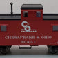 Atlas 20003012 HO Chesapeake & Ohio C&O-Style Steel Center-Cupola Caboose #90251