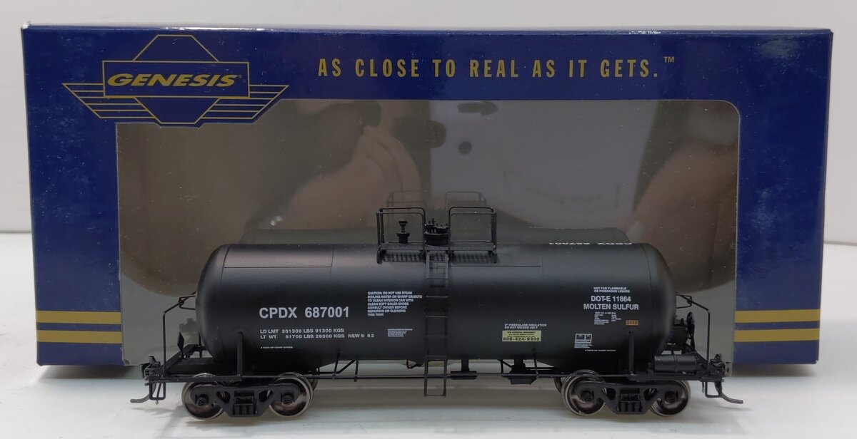 Athearn G68322 HO CPDX 13,600-Gallon Acid Tank Car #687001