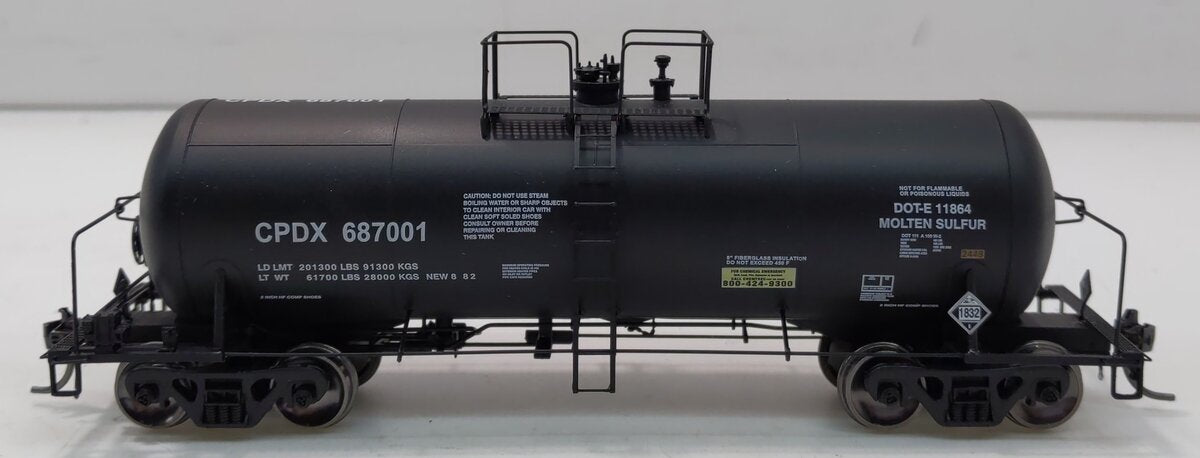 Athearn G68322 HO CPDX 13,600-Gallon Acid Tank Car #687001