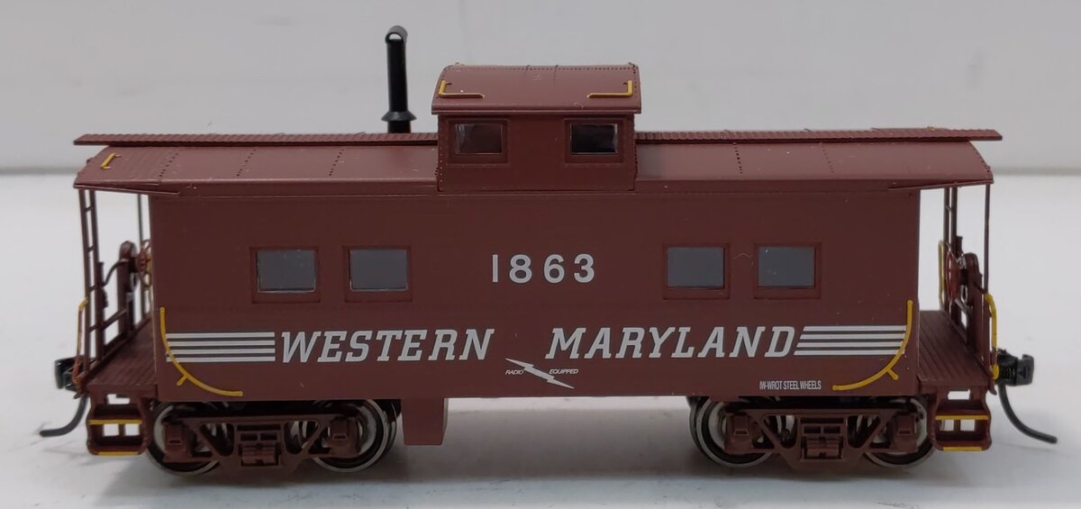 Bachmann 16809 HO Western Maryland Northeast-Style Steel Cupola Caboose #1863