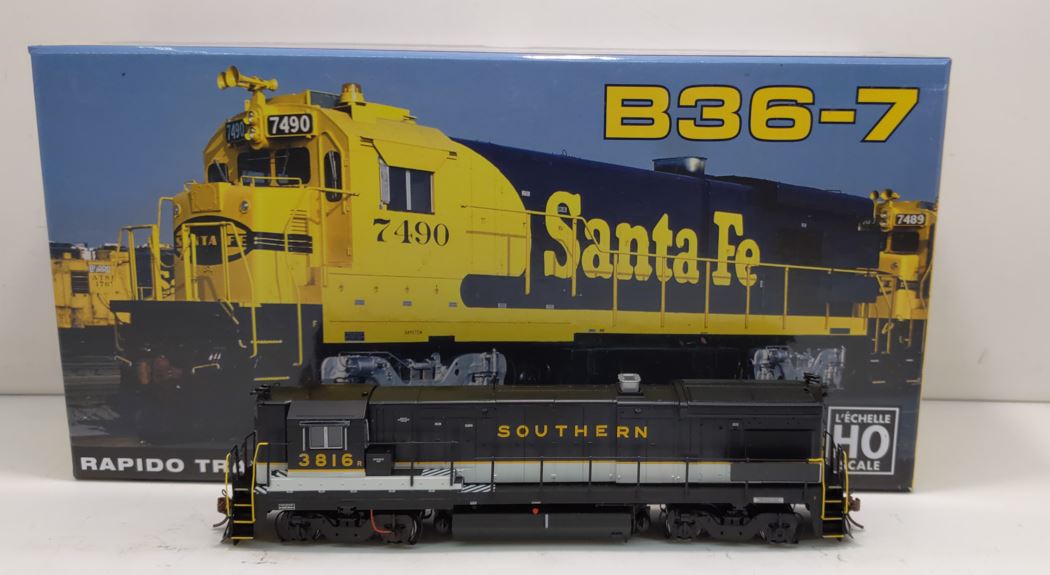 Rapido Trains 18036 HO Southern GE B36-7 Diesel Locomotive DC #3816