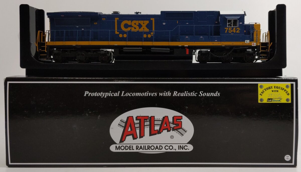 Atlas 10002295 HO CSX "YN3b" DASH 8-40C Diesel Locomotive w/DCC & Sound #7542