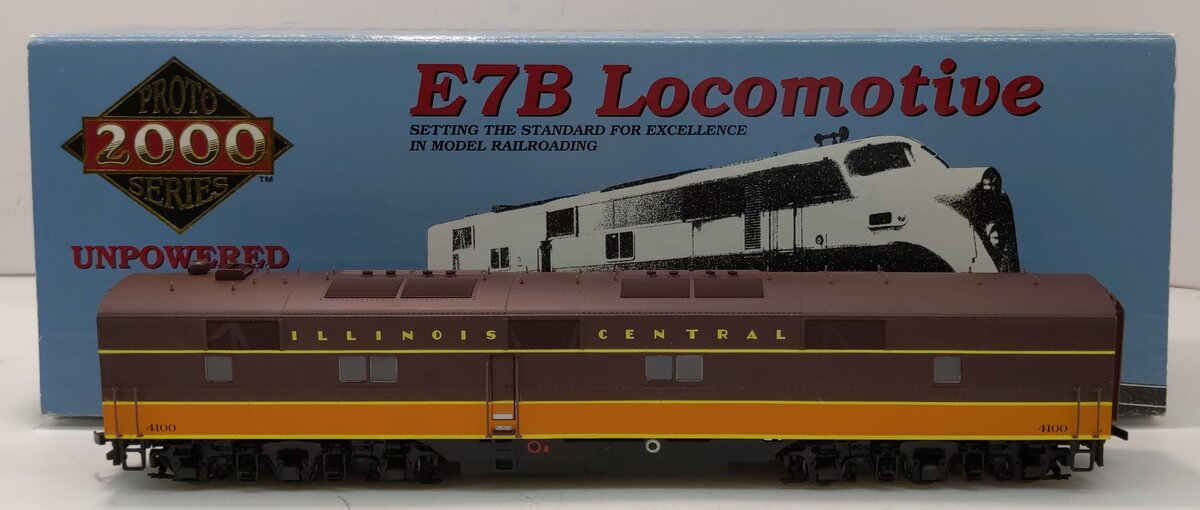 Proto 2000 21110 HO Illinois Central EMD E7B Non-Powered Diesel Locomotive #4100