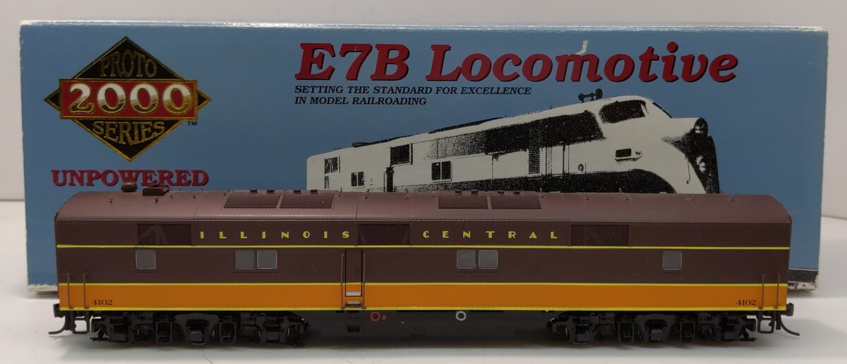 Proto 2000 21111 HO IC E7B Unpowered B-Unit Diesel Locomotive #4102