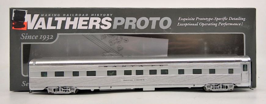 Walthers 920-9647 HO ATSF Regal Crown Deluxe Edition 1 85' 4-4-2 Sleeper Car