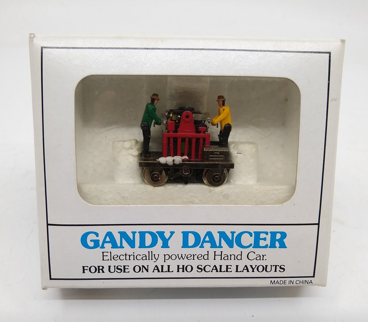 Bachmann 46202 HO Red Gandy Dancer Operating Hand Car