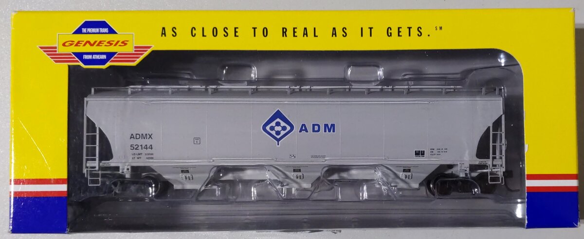 Athearn G4252 HO Scale ADM Trinity 5161 Cu.Ft. Covered Hopper #52144