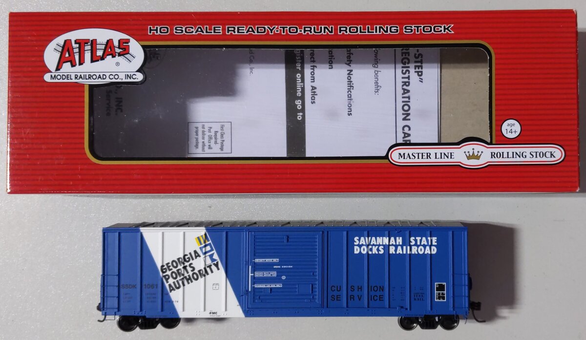 Atlas 20003908 HO Savannah State Docks FMC 5347 Single-Door Boxcar #1061