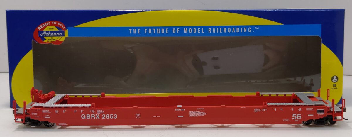 Athearn 98299 HO GBRX 56' Well Car RTR #2853