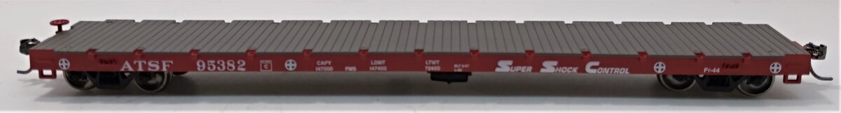 Athearn 97833 HO Santa Fe 60' Flatcar #95382 - Ready to Run